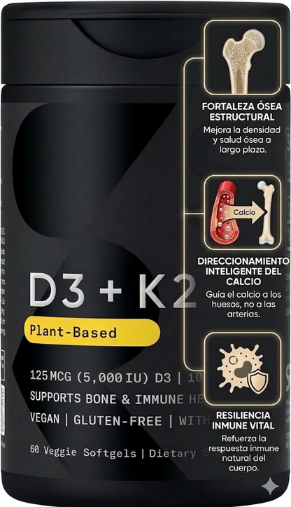 Vitamina K2 + D3 - 60 Capsulas